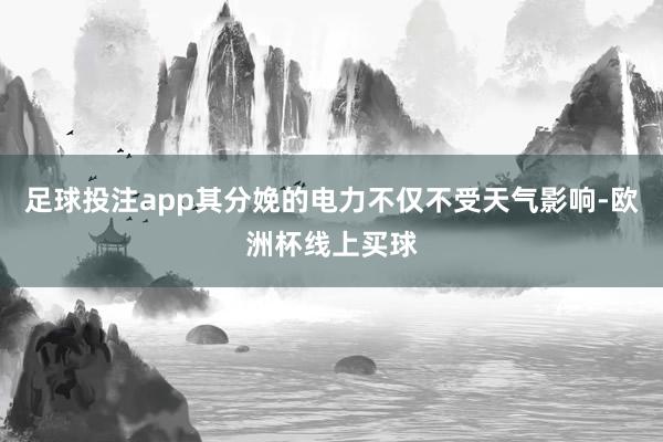 足球投注app其分娩的电力不仅不受天气影响-欧洲杯线上买球